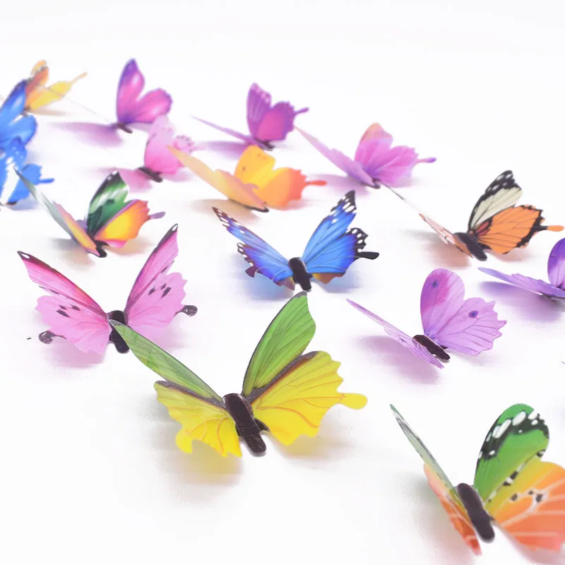 Enjoy 12Pcs PVC 3D Butterfly wall decor A1