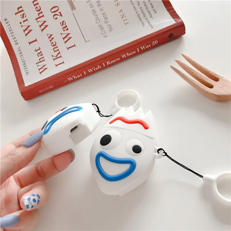Toy Story Mr. Fork чехол для наушников для Airpods 1 2 чехол силиконовый беспроводной Bluetooth Heardset для Air pods 1 2 Чехол с пряжкой