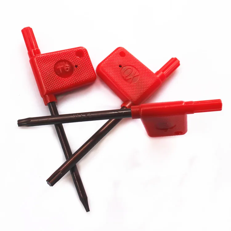 T5-T20 Screw key red flag keys of clubs wrench Plum hexagonal wrench For cnc machine parts cnc machine wrench