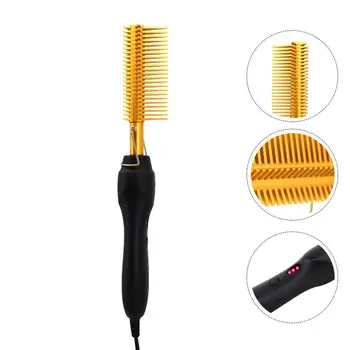 

1pc Electric Hair Straightener Curler Tool Electric Fast Heating Hair Straightener Hair Curler for Dry Wet Hair