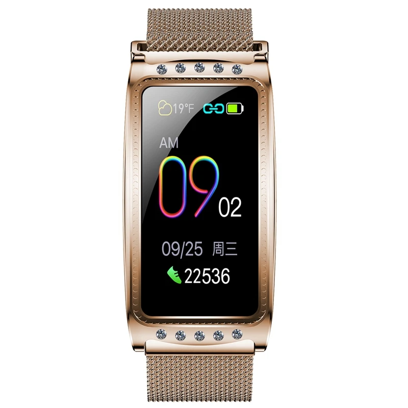 

F28 Smart Watch Women Sport Fitness Heart Rate Blood Pressure Oxygen Female Physiological Period Reminder Fitness Bracelet Gift