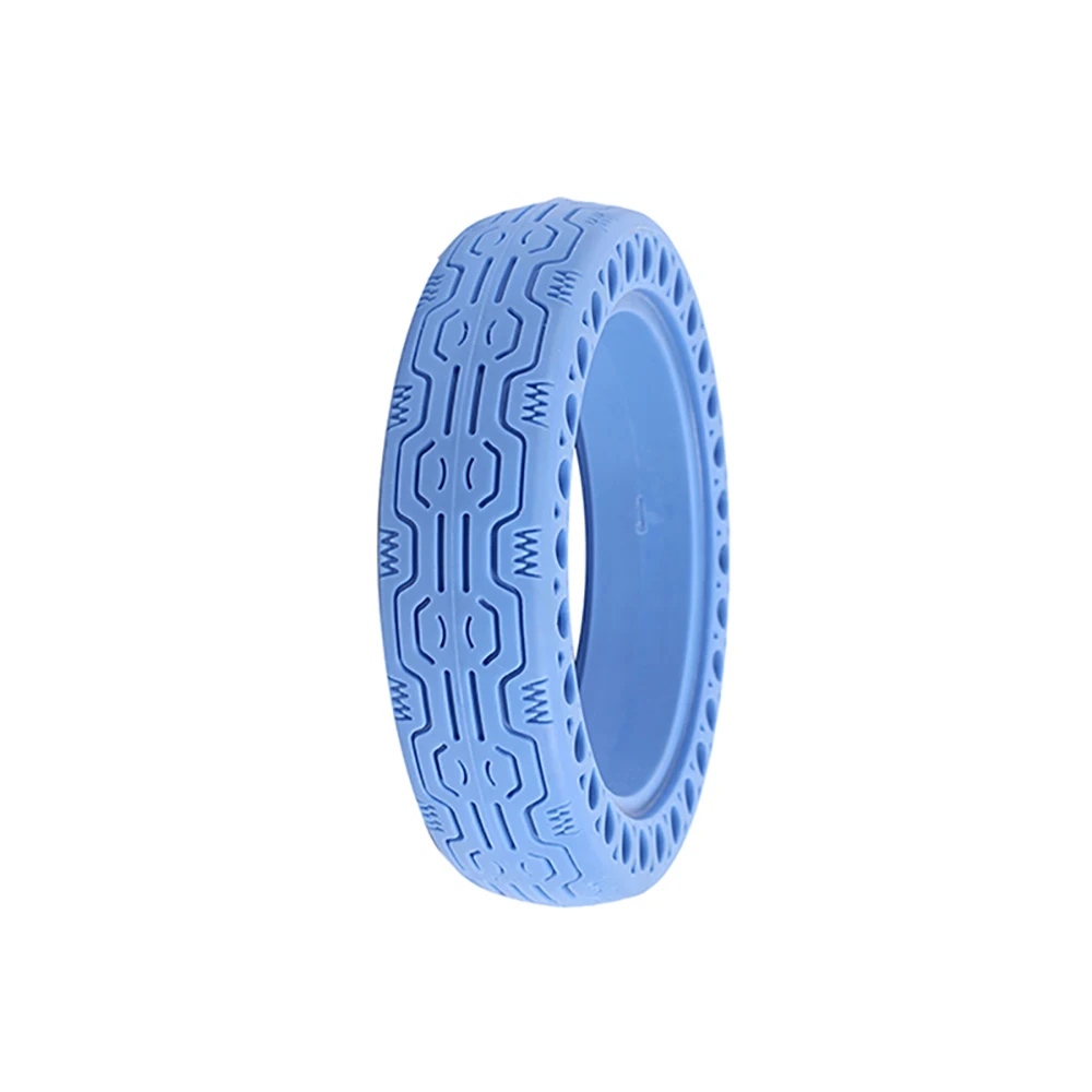 Красочные шины для Xiaomi M365 скутер шины амортизатор резиновая шина электрический скутер аксессуары для Mijia Xiaomi скутер - Цвет: Blue tire