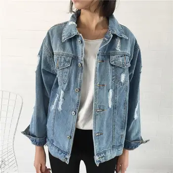 

Women Basic Coat Denim Jacket Women Winter Denim Jacket For Women Jeans Jacket Women Denim Coat Loose Fit Casual Style