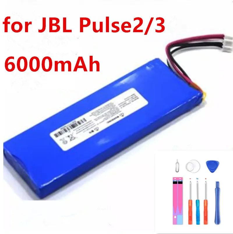 100% новый Аккумулятор 6000 мАч P5542100-P 5542110P для JBL 2017DJ1714 APJBLPUESE3 Pulse 3 Pulse3 2 II PULSE2BLKUS |