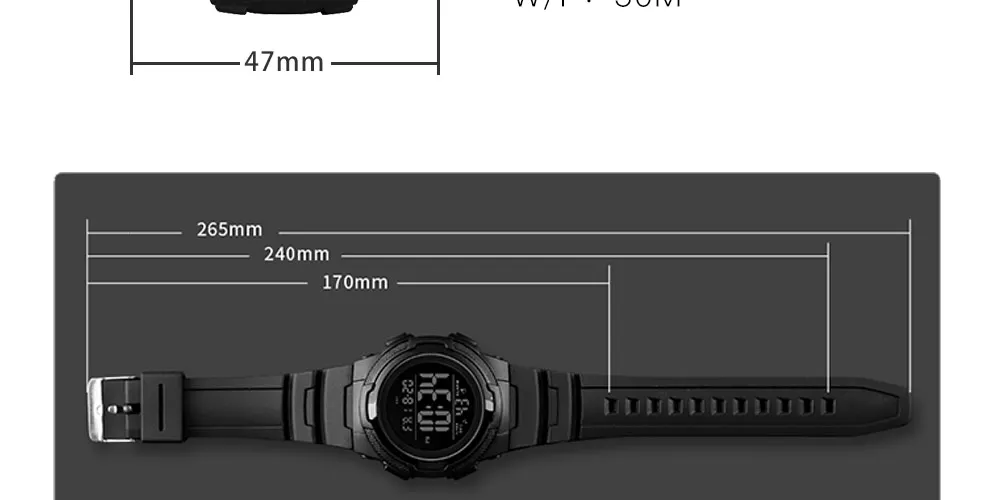 SKMEI 1423 Digital Sports Watch Top Luxury Brand Military 5Bar Waterproof Watch Luminous Mens Electronic Clock Relogio Masculino