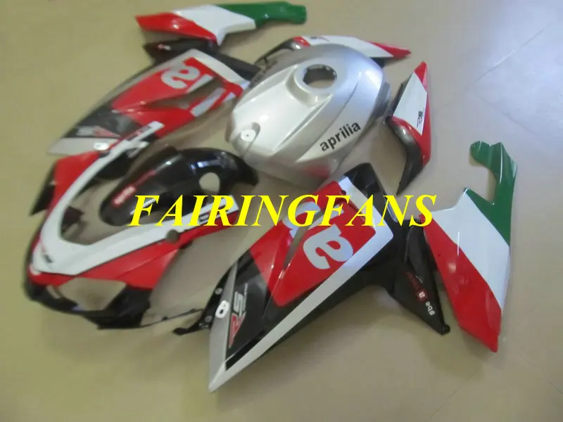 Инжекторный обтекатель для Aprilia RS125 06 07 08 09 10 11 RS 125 2006 2011 красный серебристый Обтекатели Кузов+ подарки AP16