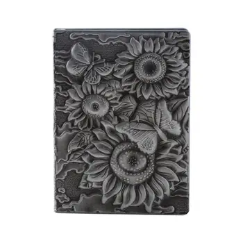 

3D Sunflower Embossed Notebook Journal Notepad Travel Diary Planner Business School Office Supplies