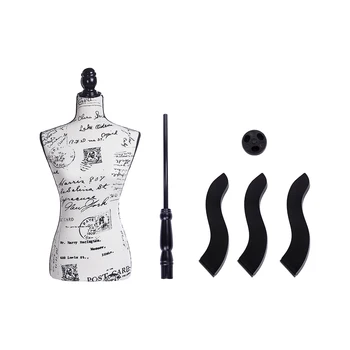 

Half-Length Letter Pattern Foam & Brushed Fabric Coating Lady Model for Clothing Display