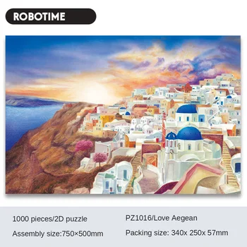 

750*500mm Jigsaw puzzles 1000 pieces Love Aegean puzzle Decompress toys gifts for adults children Bedroom decoration painting