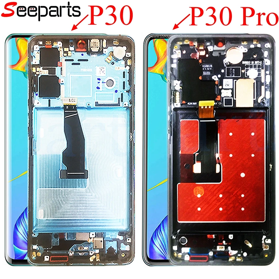 Beste Nieuw Voor Huawei P30 Pro Lcd Touch Screen Digitizer Vergadering Huawei P30 Lcd scherm Huawei P30Pro Display VOG L29 ELE L29 MAR LX1M