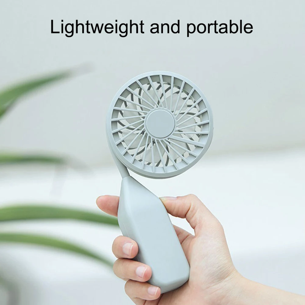 

Mini USB Portable Fan Neck Fan Neckband With Rechargeable Battery Desk Fans Handheld Air Cooler Conditioner for Room May18