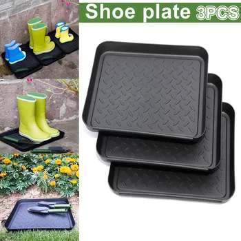 

3 Pcs Plant Tool All Purpose Washable Boot Tray Garden Shoe Plate Pad for Home DTT88