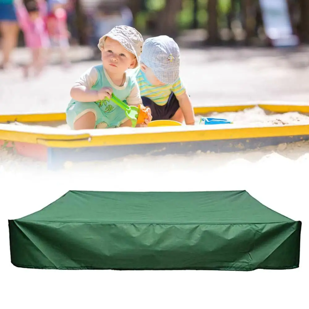 

Square Oxford Cloth Cover Sandbox Cover Drawstring Sandbox Sandpit Dustproof Cover Canopy Waterproof Shelter Garden Farm
