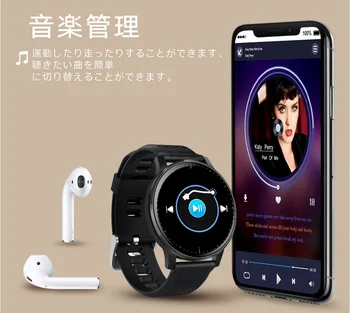 

New Style Color Screen Smart Bracelet Round All Touch Ultra-Thin Ch Heart Rate Blood Pressure Erproof Spo