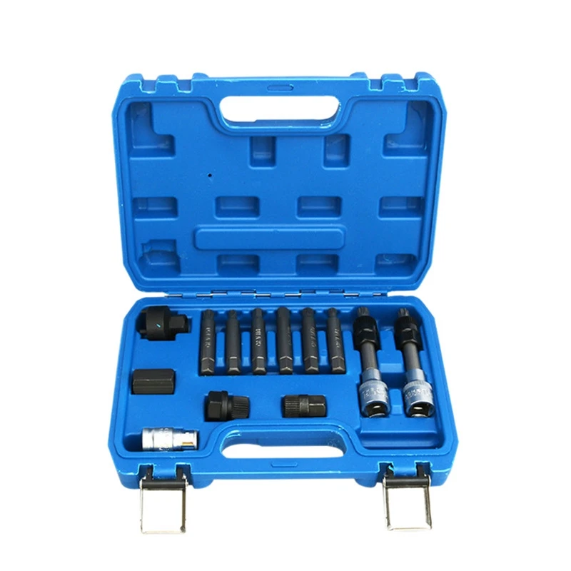13pcs Alternator Decoupler Pulley Service Tool Sets For Mercedes
