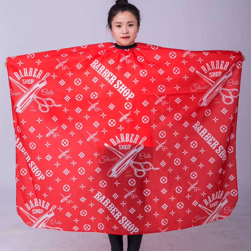 1 piece-red 1 шт. парикмахерские накидки профессиональная резка волос водонепроницаемая ткань Салон Парикмахерская плащ для парикмахерской Парикмахерская накидка для взрослых - Цвет: 1 piece-red