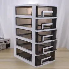 Boîte de rangement de bureau à 4 niveaux, tiroir en plastique, porte-documents et articles divers, armoire à cosmétiques, organisateur de maquillage de bureau