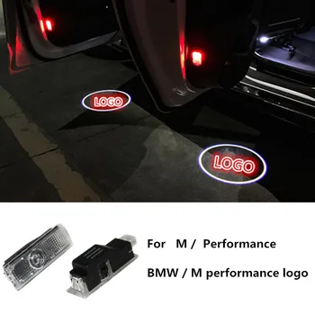 

Car Decorative Lamp LED Door Logo Projector Ghost Shadow Light For M logo performance For BMW 3 5 6 7 M5 E60 E90 F10 E63 X1 X3