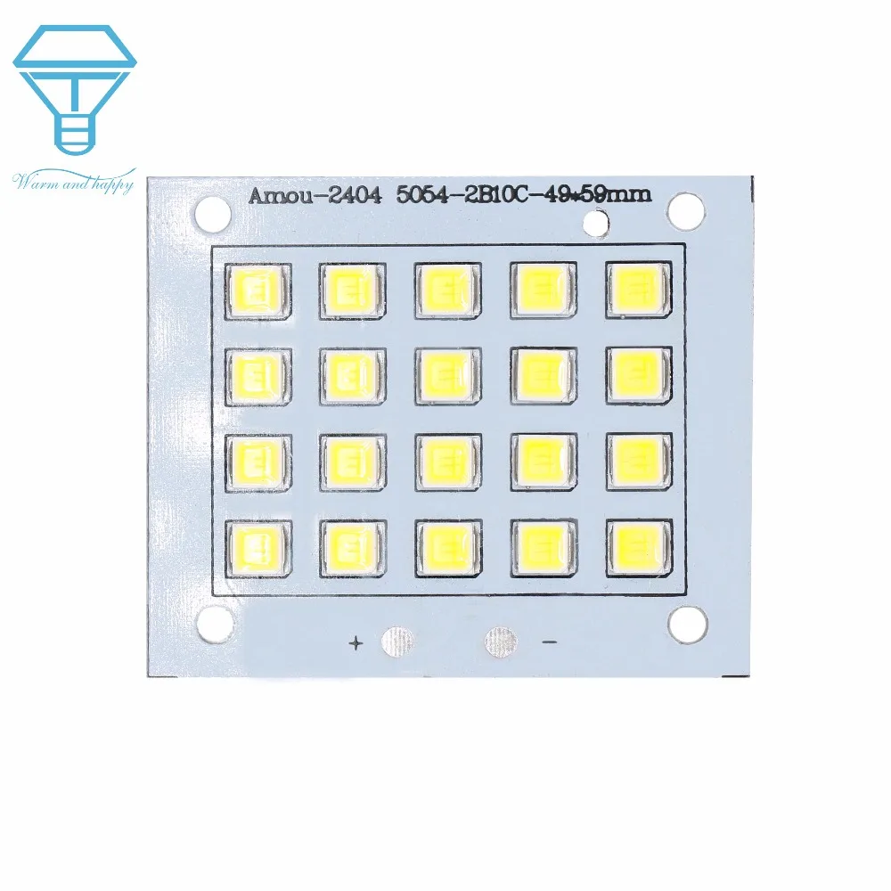 Светодиодный чип SMD5054 20 Вт 30 50 высокая мощность 130 лм/Вт умный IC светильник 32 36 в