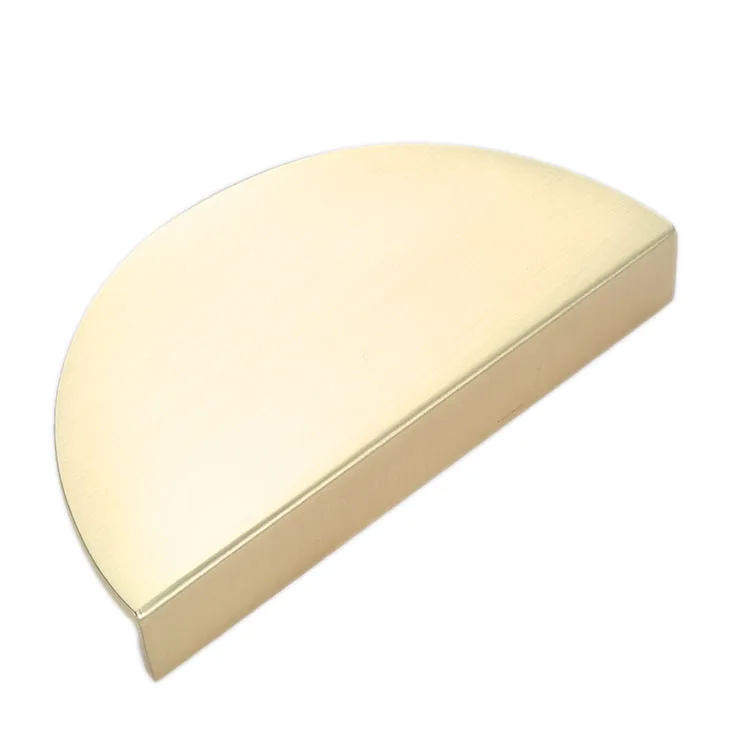 maçaneta de puxar semicircular de liga sólida escovada formato de semicírculo porta chinesa antiga de armário com parafusos