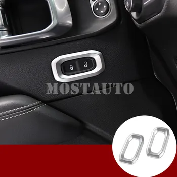 

For Jeep Wrangler JL Inner Car Door Lock Switch Button Trim Cover 2018-2019 Silver/Black/Red