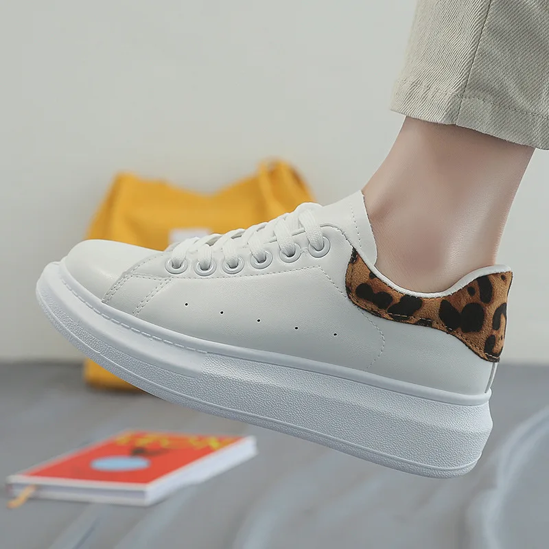 Women Leopard Sneakers Shoes Fashion Pu Comfortable Shoes Sexy Leisure Women's Mesh Tennis Shoes Tenis Feminino H1-43