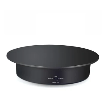 

23.8cm Electric Rotating Photography Photo Studio Display Stand USB Battery Charging Turntable Modeldisplay Stand Base