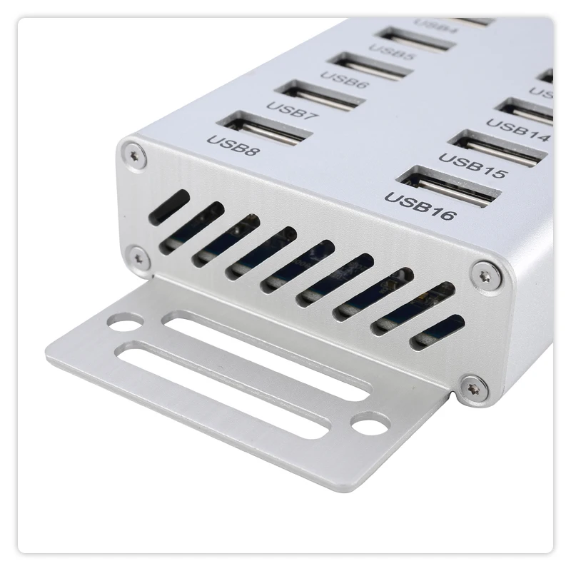 AOKO usb концентратор 2,0 16 портов каждый интерфейс выходной ток 5V1A