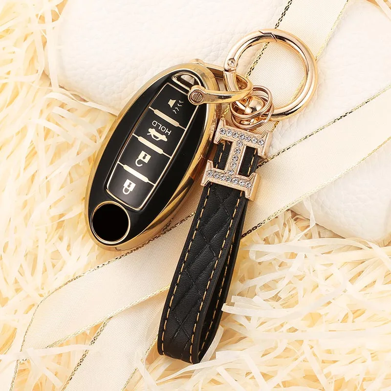 Cover Telecomando/chiave per Nissan Qashqai J10 J11 Tiida XTrail T31 T32 Juke Altima Pathfinder prende i colpi per Infiniti - H72c8d19a14574c8dbe94d6b12e72b558o