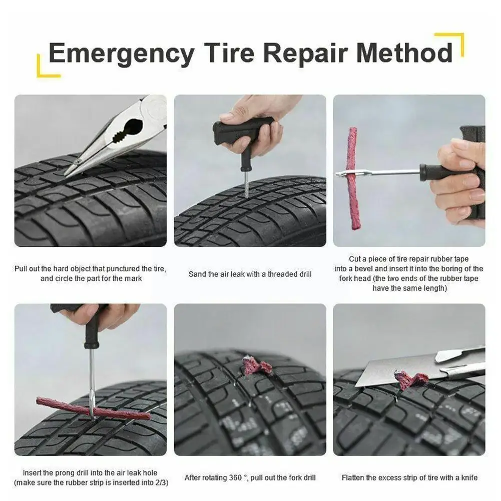 Car Tire Repair Tool Tire Repair Kit Studding Tool Tire Garage Plug Bike Tyre Tools Auto