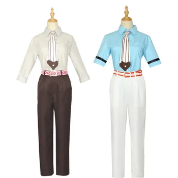

Women Men Adult Toilet-bound Hanako Unifrom Shirt Pants Set Carnival Party Anime Halloween Cosplay Costume Show Role Play Outfit