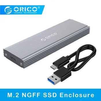 

ORICO PRM2F USB 3.1 Type-C Hard Disk Drive Case Box 5Gbps Aluminum Alloy M.2 NGFF SSD Enclosure for Windows Mac OS Linux PC New