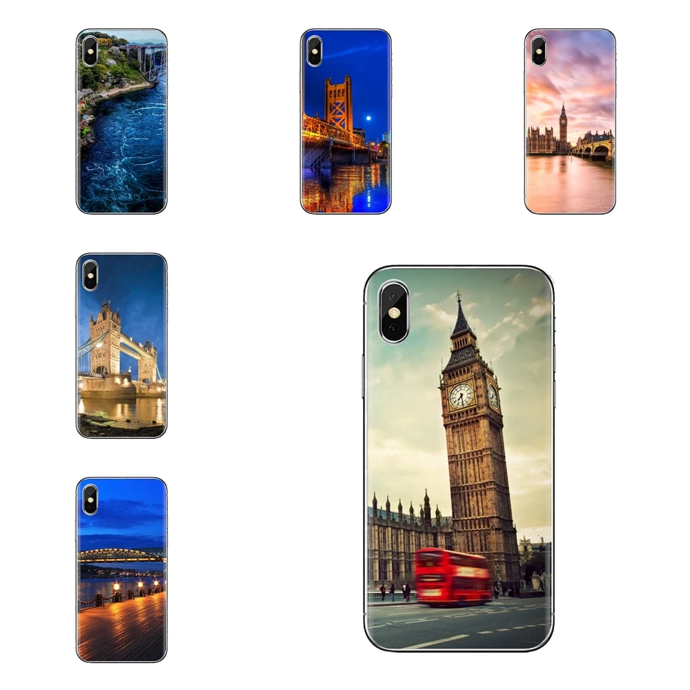 Bridges Embankment UK For Oneplus 3T 5T 6T Nokia 2 3 5 6 8 9 230 3310 2.1 3.1 5.1 7 Plus 2017 2018 Soft Transparent Cases Covers |