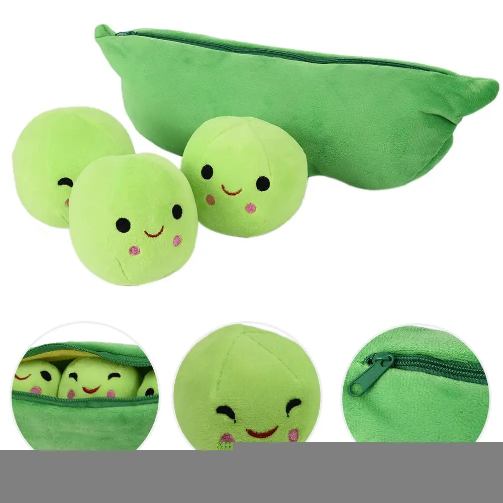 25 см Милая Детская плюшевая игрушка Горох мягкая растительная кукла каваи для