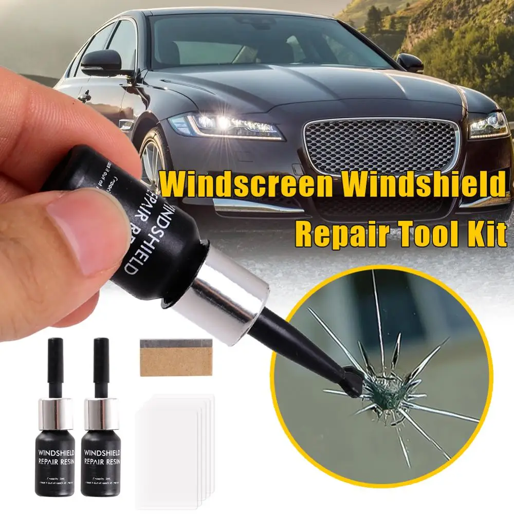 

Automotive Glass Nano Repair Fluid Car Window Glass Crack Chip Repair Tool Kit Windshield Repair Tool