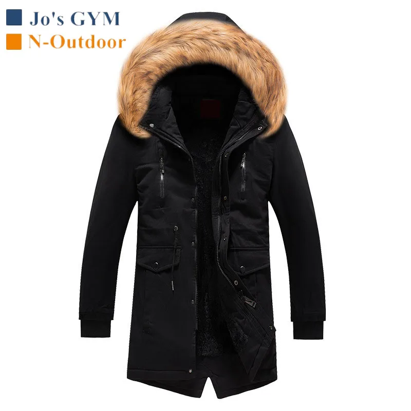 

Warm Winter Thicken Detachable Hooded Hiking Jacket Multicolor Multipocket British Style Windbreaker Windproof Waterproof Coat