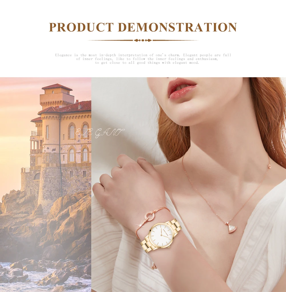 2021 NEW Japan Quartz Pearl Oyster Jade Stone White Shell Waterproof Ladies Full Stainless Steel Classic Wrist Watches for Women