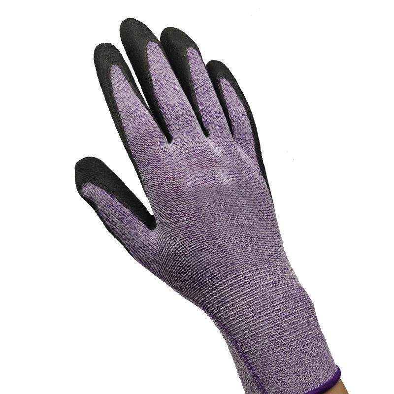 5 Pairs Safety Coating Work Gloves Palm Coated Gloves Mechanic Working Gloves