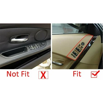

4pcs Button Trim Cover ABS Window Lift Switch Fit For BMW 5 Series E60 E61