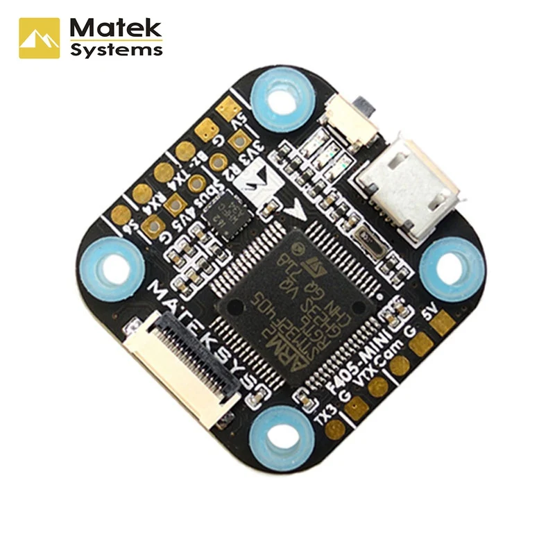 1PCS 20* 20mm Matek Systems F4 F405 Mini Flight Controller Integrated OSD 32K Gyro 32M Flash For RC Quadcopter VS Betaflight - Цвет: 1PCS