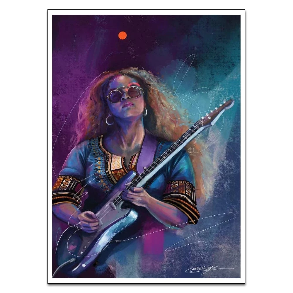 H.E.R. Singer and Songwriter Artwork Printed on Canvas