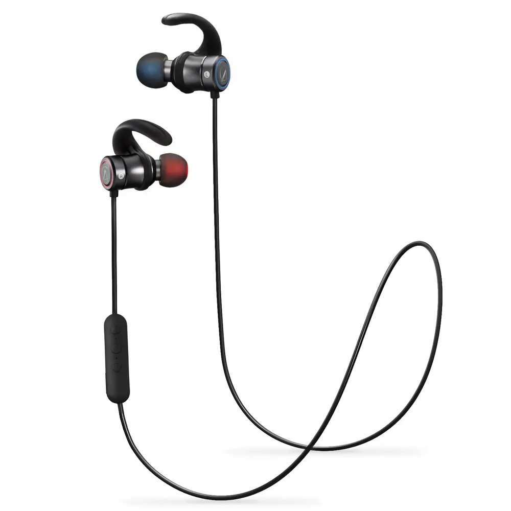 Магнитные беспроводные наушники вкладыши Bluetooth спортивные с микрофоном aptx 8