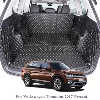

For Volkswagen Teramont 2017-Present Car Boot Mat Rear Trunk Liner Cargo Floor Carpet Tray Protector Internal Accessories Mats