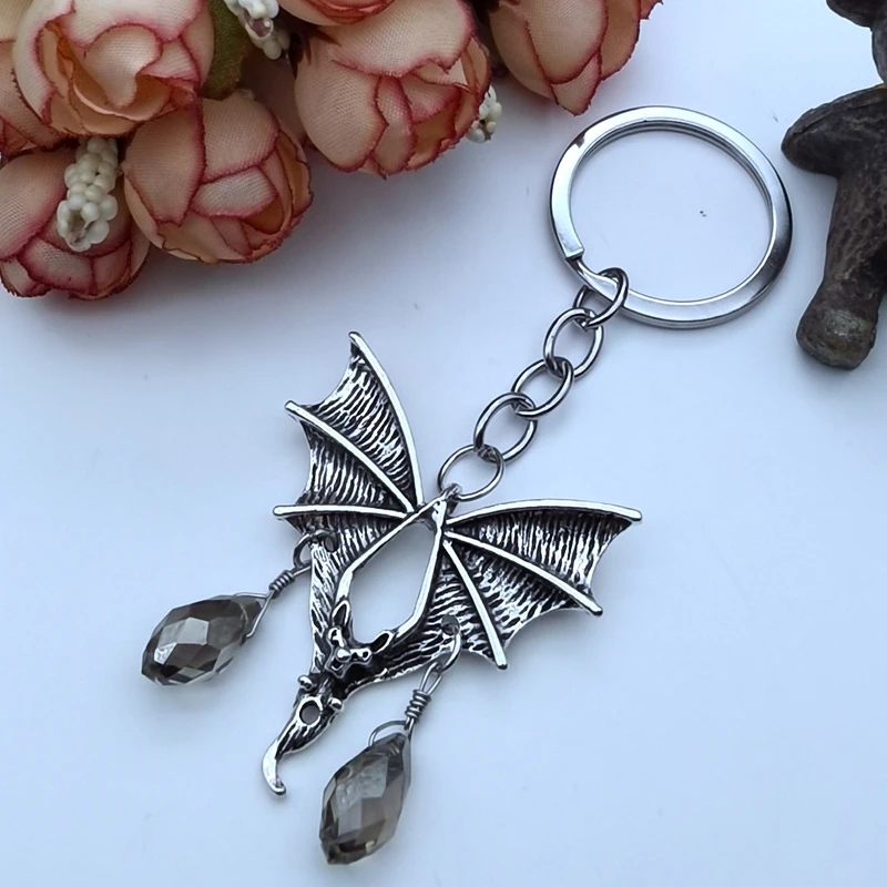 Vampire Bat Keychain: Blood Jewelry, Gothic Jewelry, Gothic