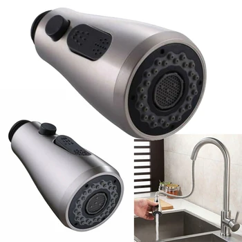 

Home Kitchen Faucet Spray Sink Chrome Sprayer Shower Pull Out Head Replacement