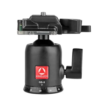 

KINGJOY QB-0 Heavy Duty Photography Camera Tripod Ball Head 360 Degree Rotation Panoramic Ballhead with 1/4in Screw Quick Releas