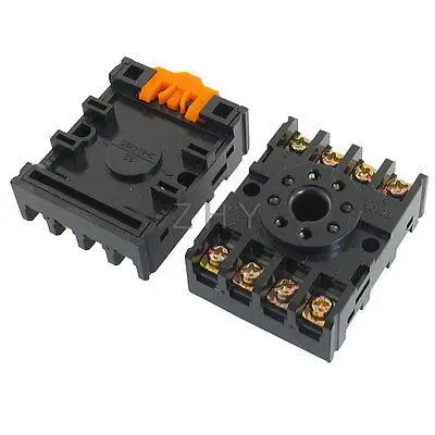 

2 Pcs 8 Pin Screw Terminals Relay Base Socket PF083A for Time Delay