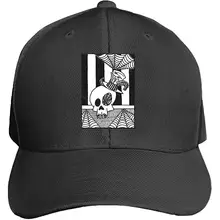 Бейсбольная кепка EIGTU Skull Rider, Кепка для водителя грузовика, Регулируемая Кепка для папы, остроконечная плоская кепка для мужчин и женщин