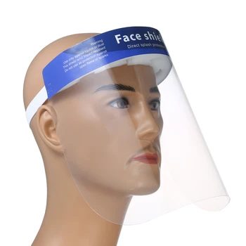 

10Pcs/Pack Disposable Face Shield Fluid Resistant Full Face Mask Transparent Mask Visor Protection from Splash and Splatter