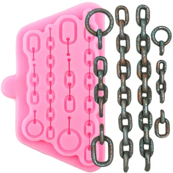 

Chains Silicone Mold for Fondant Cake Decorating Crafts Cupcakes Sugarcraft Cookies Candies Cards and Clay Bakeware Tools